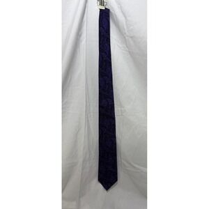 Purple CHAPS RALPH LAUREN Handmade 100% Silk Tie Mens Paisley Necktie Stunning